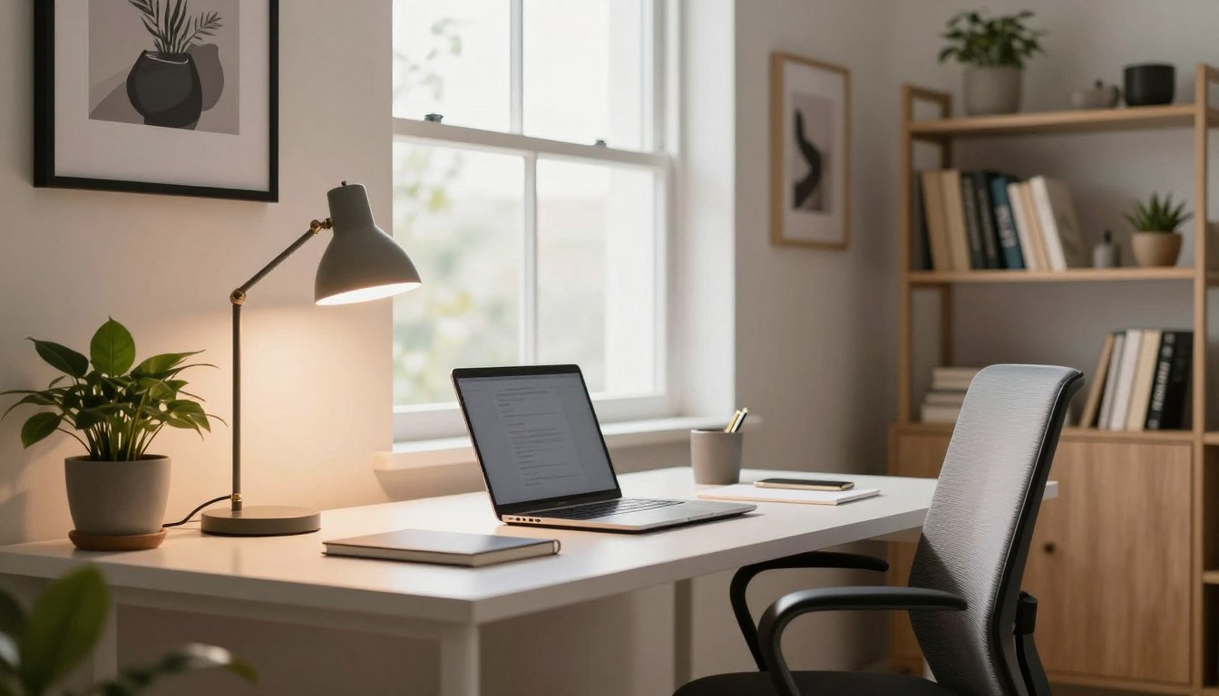 Home Office Produtivo e Estiloso com Bom Gosto