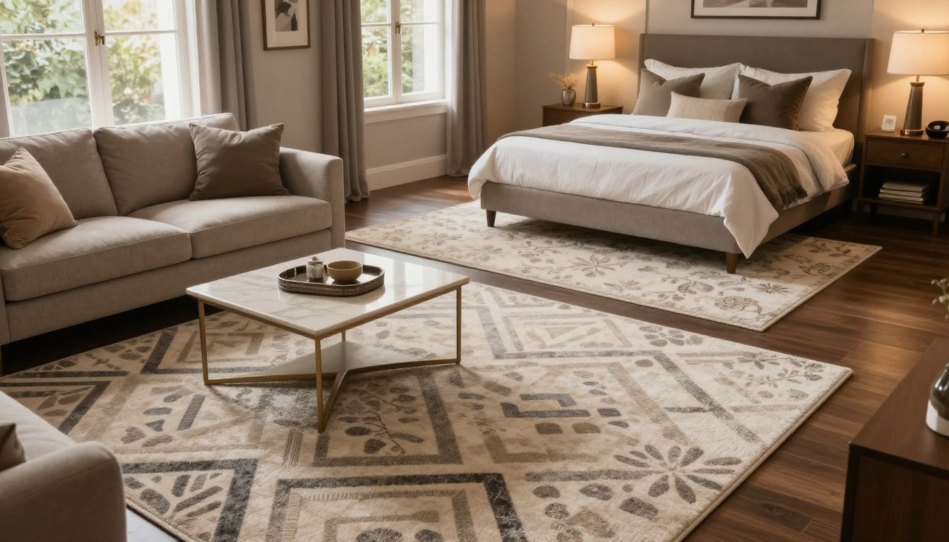Tapete ideal: tamanho certo para sala e quarto