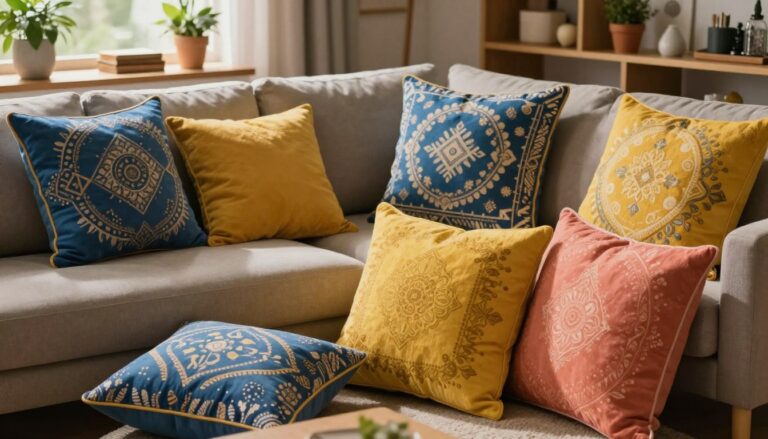 Almofadas: como combinar cores e estampas