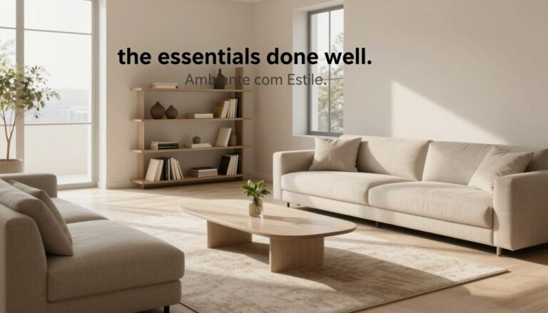 Decoração minimalista na sala: o essencial bem feito