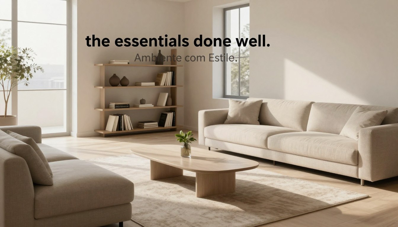 Decoração minimalista na sala: o essencial bem feito