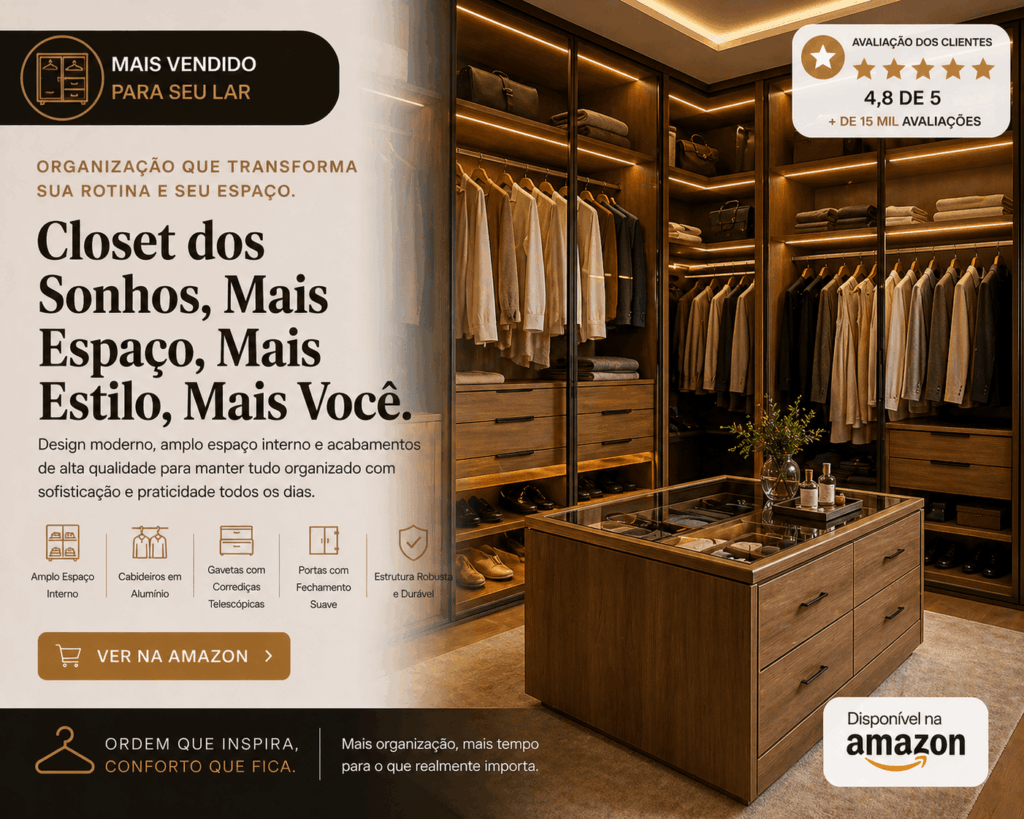 amazon closet - ambiente com estilo closet