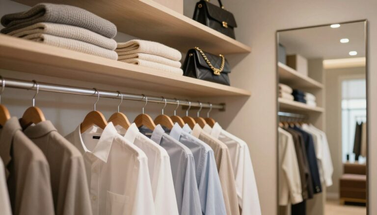 Cabideiro e prateleiras: alturas ideais do closet