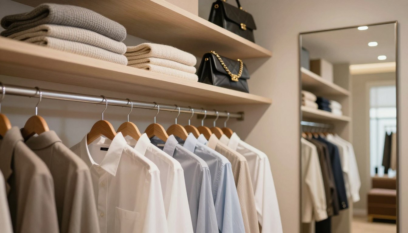 Cabideiro e prateleiras: alturas ideais do closet