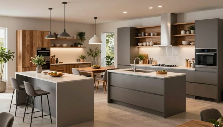 Cozinha integrada: como separar sem levantar parede