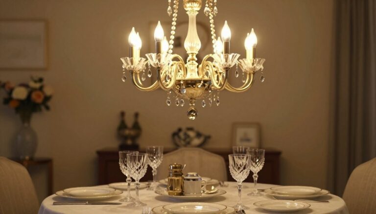 Lustre sobre a mesa: altura certa e proporção