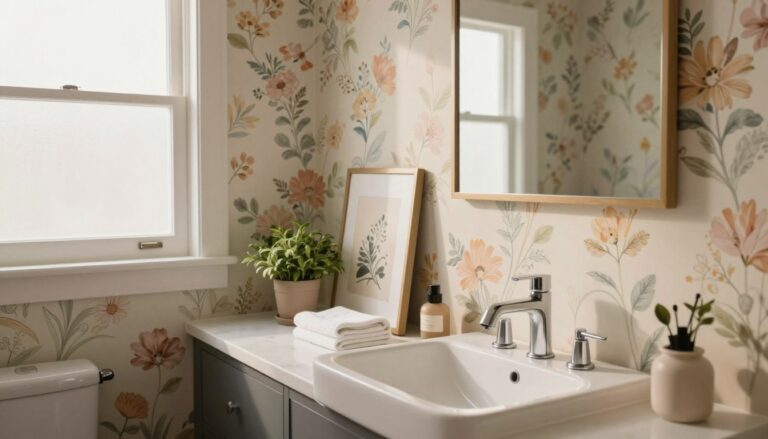 Papel de parede no lavabo: pode? cuidados e dicas