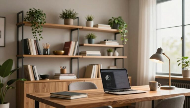 Prateleiras no home office: o que colocar e o que não