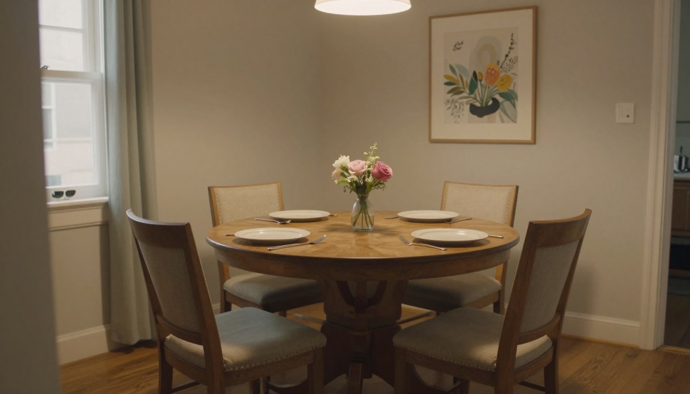 Sala de jantar pequena: mesa ideal e circulação