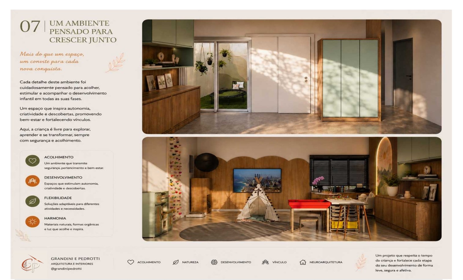 Perspectiva final do ambiente projetado
